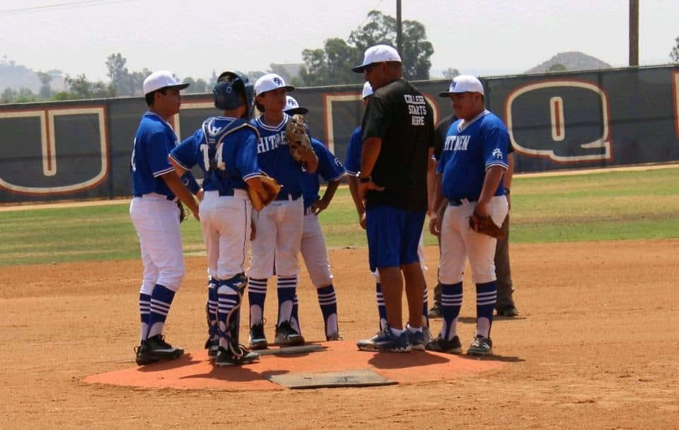 Mound conference during competition